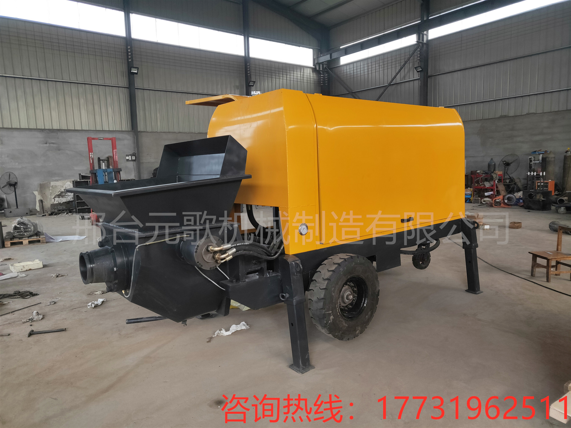 小型液壓二次構(gòu)造混凝土輸送泵細(xì)石砂漿澆筑泵