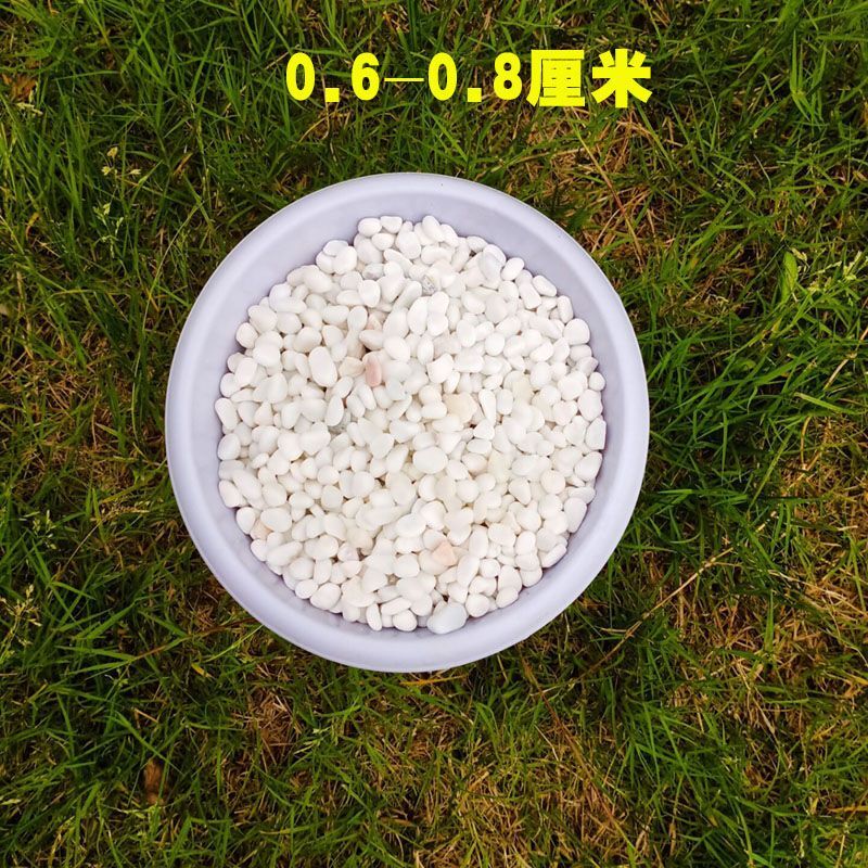 湖南白石頭水洗石水磨石白石子白色石米煙灰缸石子漢白玉白小石頭