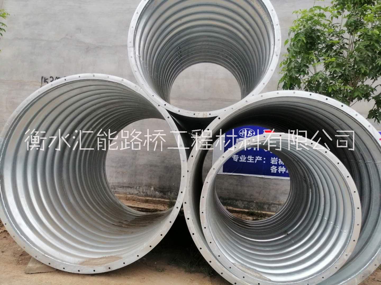 白銀鋼波紋管 熱鍍鋅波紋管價格 鋼波紋涵管廠家