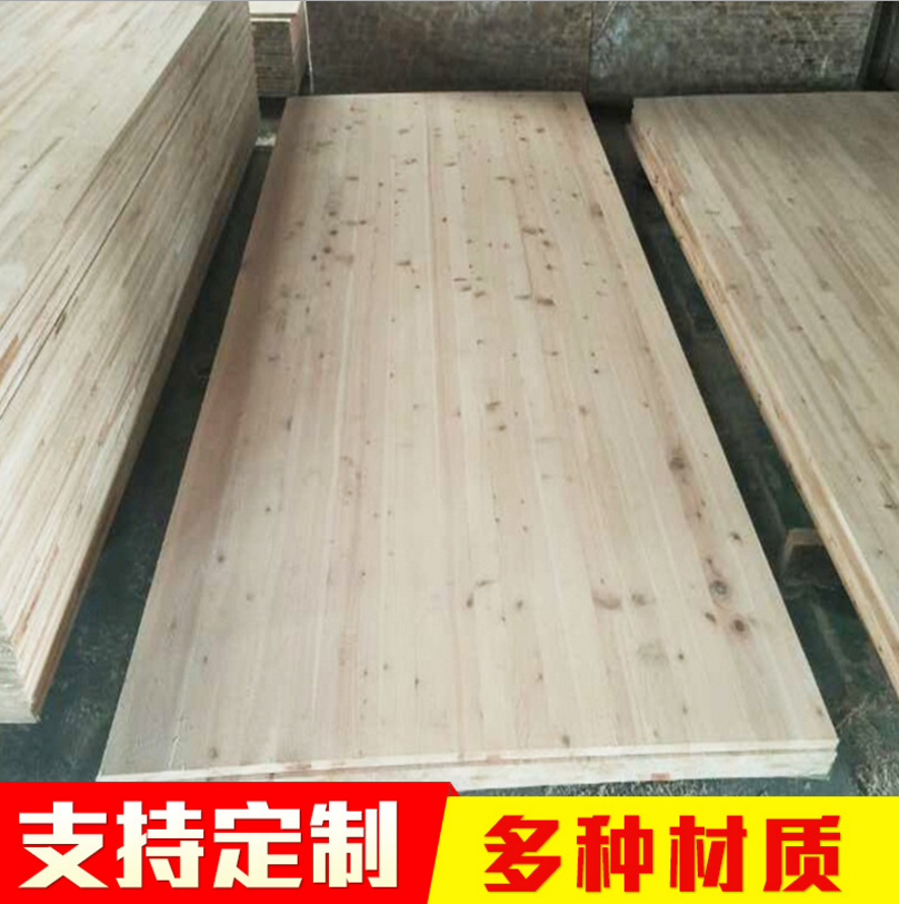 廠家供應(yīng)衣柜門板杉木拼板 衣柜板材移門板材指接板木板材定制