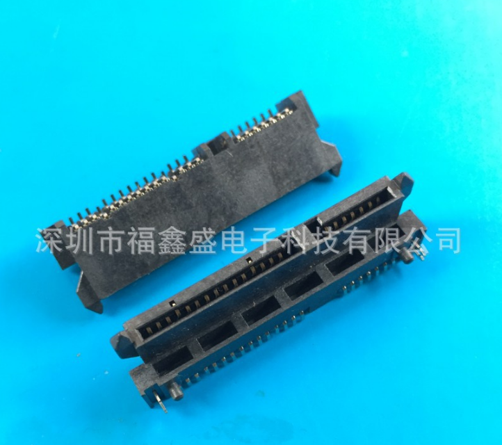供應(yīng)SATA硬盤電腦連接器SATA 15+7P板端母座IDE接口貼片插頭