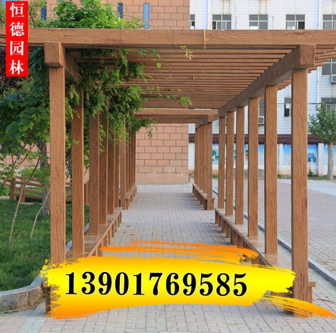 葡萄架定制 防腐木花架攀爬架 戶外陽臺仿木露臺多規(guī)格景區(qū)