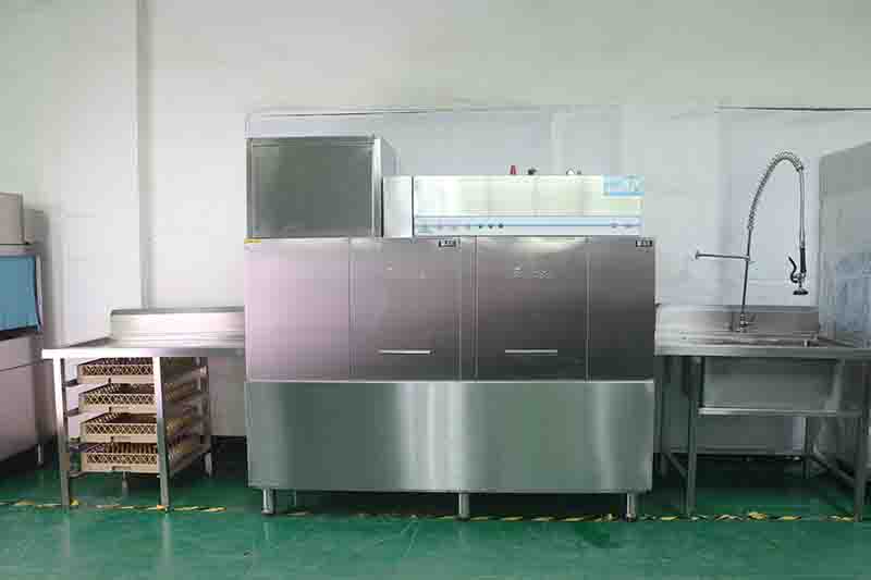 深圳大型通道式洗碗機(jī)商用飯店餐廳不銹鋼餐盤洗碗碟杯餐具