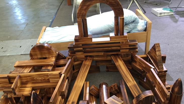 幼兒園戶外碳燒爬梯攀爬架 平衡木玩具 兒童木制游樂攀爬梯子組合