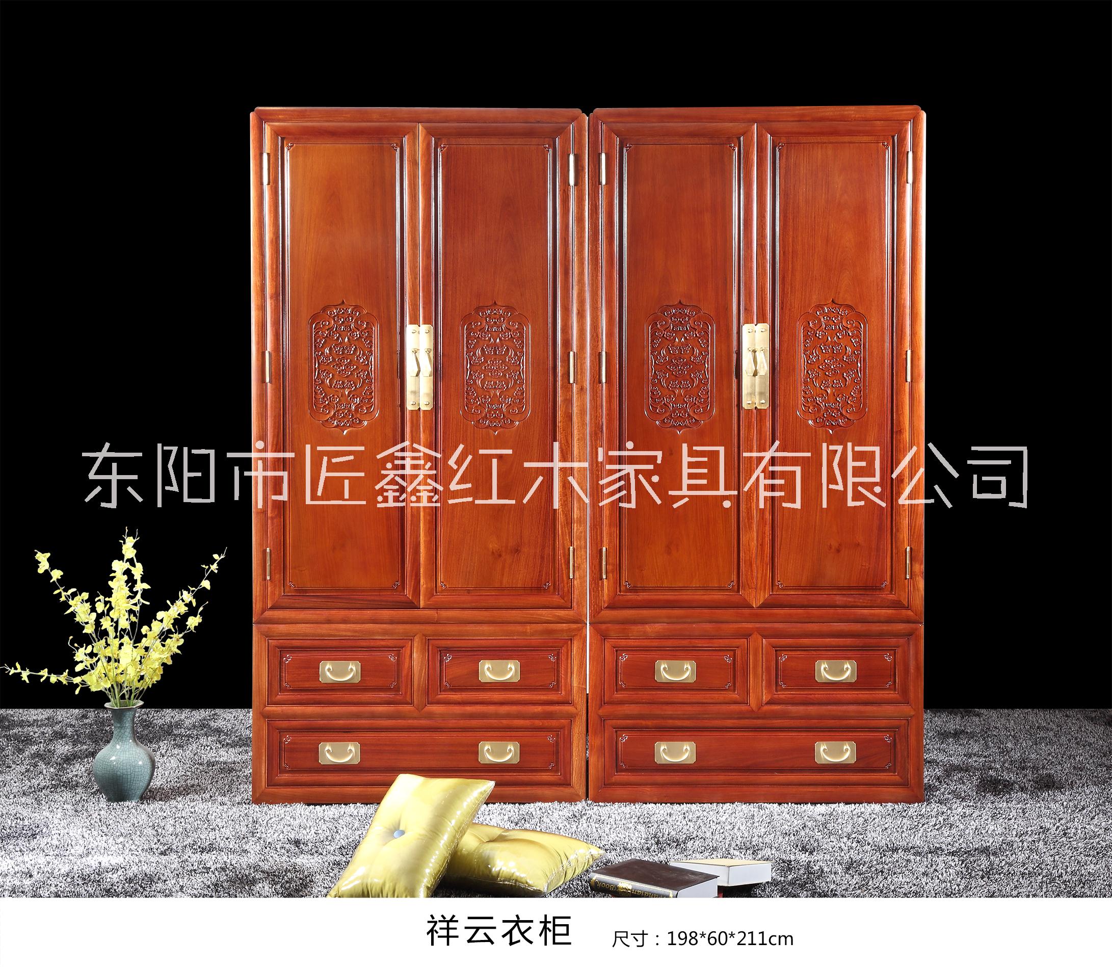 匠鑫紅木 花梨木頂箱柜