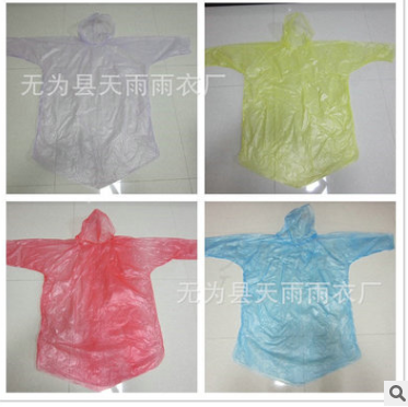 一次性雨衣  PE一次性雨披 連體一次性雨披定做批發(fā) 透明雨衣