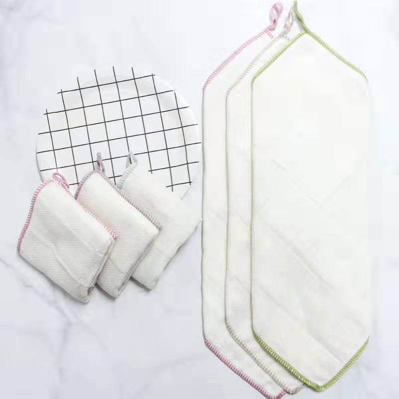 股線洗碗抹布  多功能不沾油洗碗巾 去污擦碗巾 粘膠纖維百潔布抹布