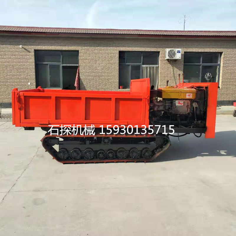 3T履帶運輸車廠家直銷 全地形自卸翻斗運輸車  小型工程農(nóng)用爬坡搬運車