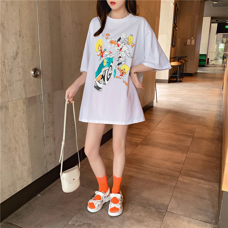 廣州夏季卡通圖案女T恤廠家批發(fā)市場多少錢一件