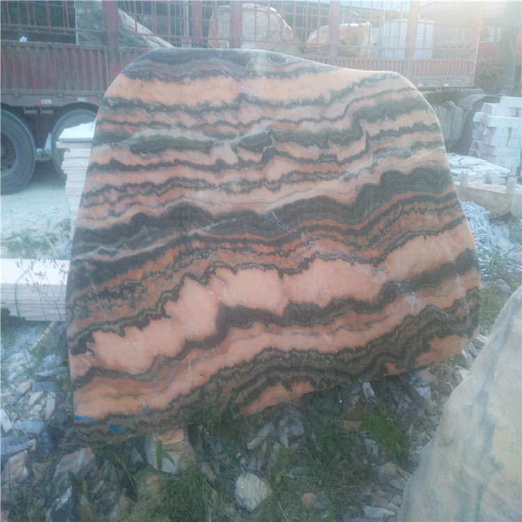 晚霞紅風(fēng)景石觀賞石 天然奇石廠家批發(fā)