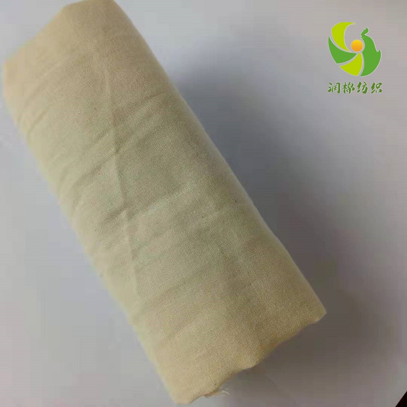 泰安潤棉紡織廠家半精梳高配棉全棉平紋面料紗布坯布