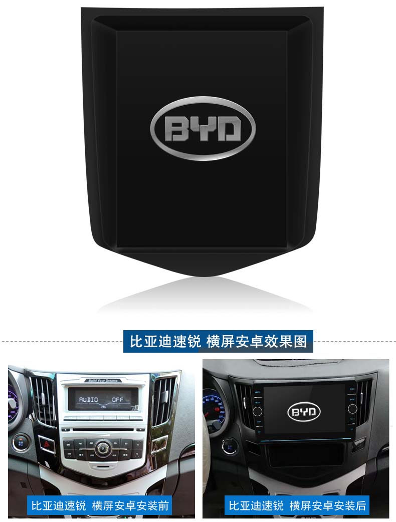 永視圖比亞迪元宋速銳E6 G6 中控屏倒車影像智能一體機汽車*導航