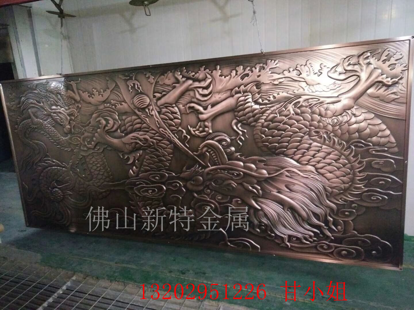 高端設(shè)計(jì)銅板浮雕壁畫(huà)銅藝制品裝飾擺件
