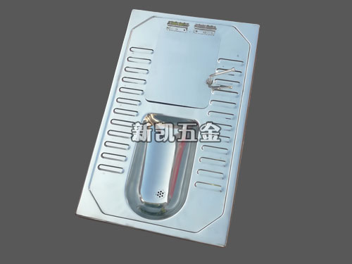 不銹鋼旱廁蹲便器 帶蓋板 環(huán)保防臭防蟲蠅
