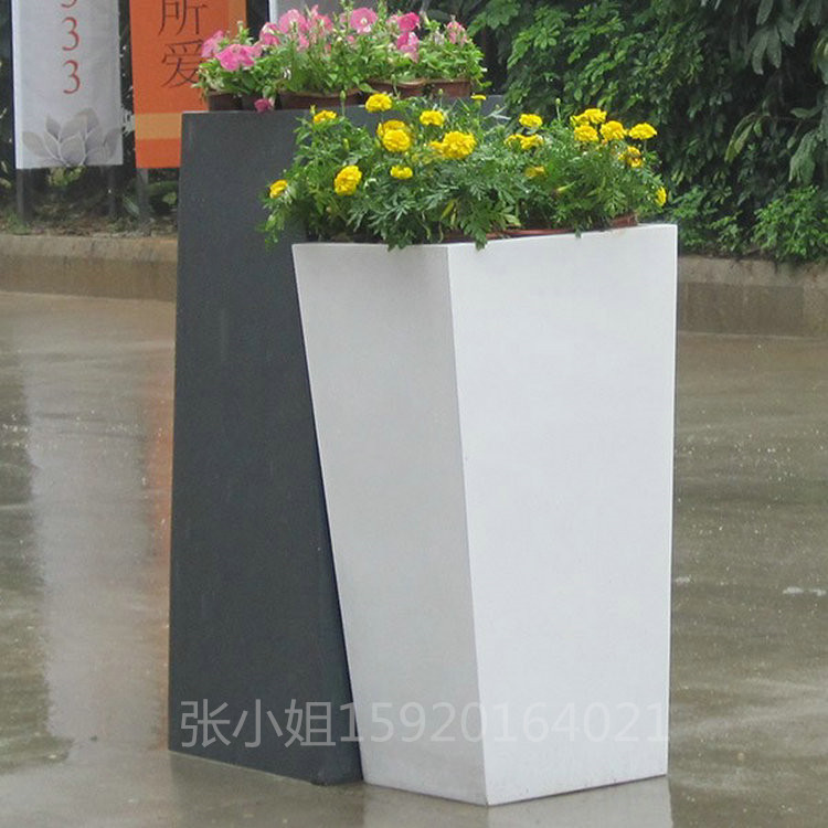廠家 玻璃鋼花盆 肇慶 制品 組合  廠家 玻璃鋼花盆花箱 肇慶制品