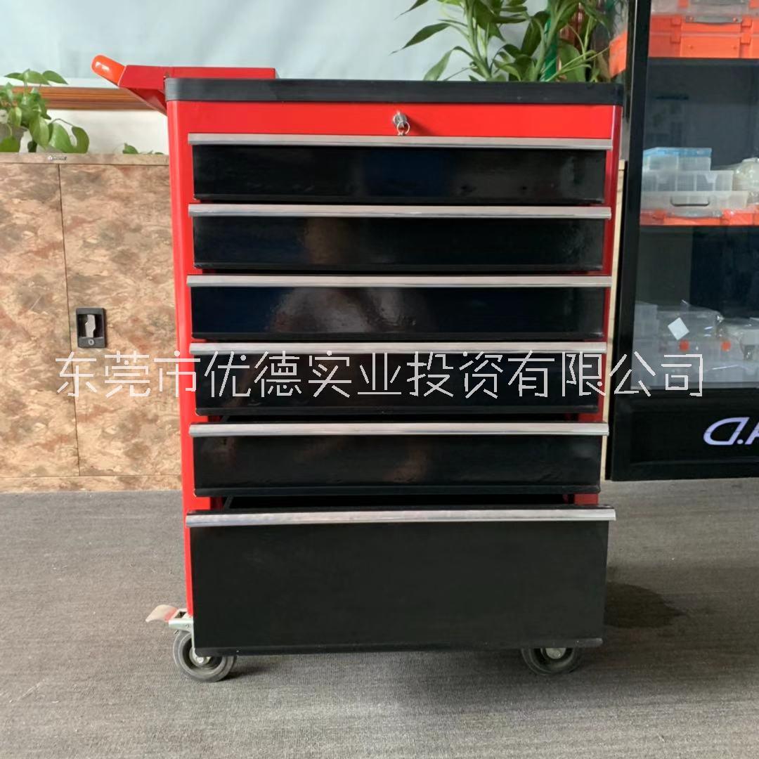 6抽工具車汽修汽保維修車五金重型工具箱靜電膠皮工具柜手推抽屜