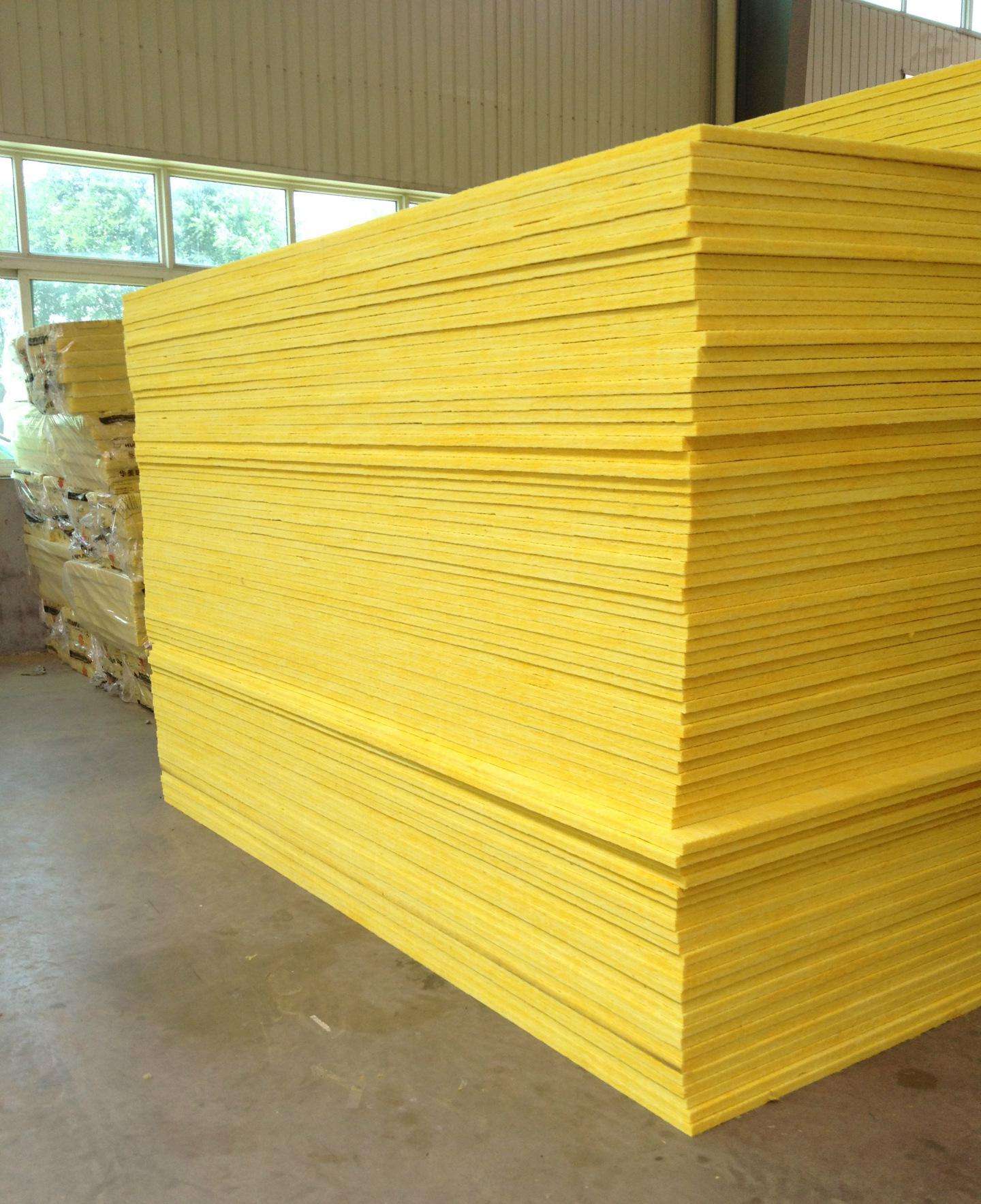 48K50mm無(wú)甲玻璃棉板風(fēng)管保溫板成都廠家直銷