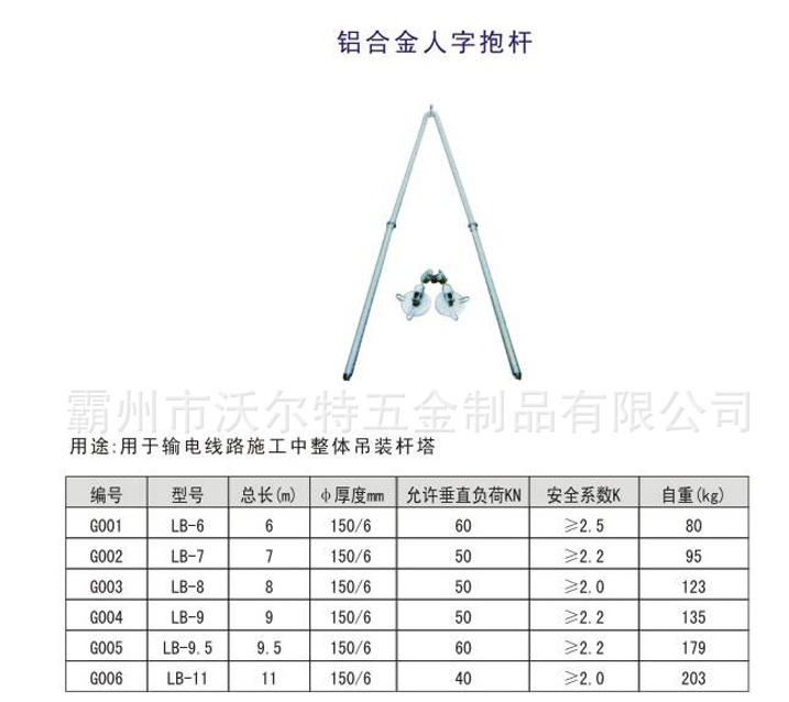 人字抱桿 立15米線桿人字抱桿 水泥桿立桿機(jī) 扒桿 三腳架立桿機(jī)