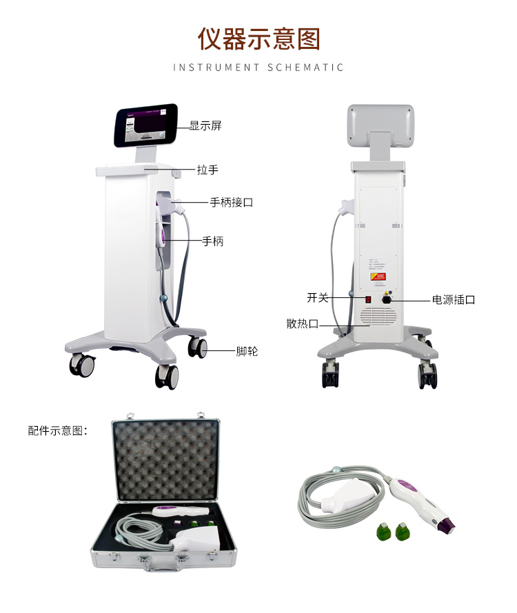 【艾顏佳】熱瑪吉*熱能儀的原理RF聚焦射頻美容儀器 AYJ-R18 360緊膚系統(tǒng) 膠原再生美容儀器