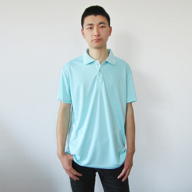 翻領(lǐng)網(wǎng)眼速干T恤 來圖定制 夏季新款 團(tuán)體服定制 純色廣告衫