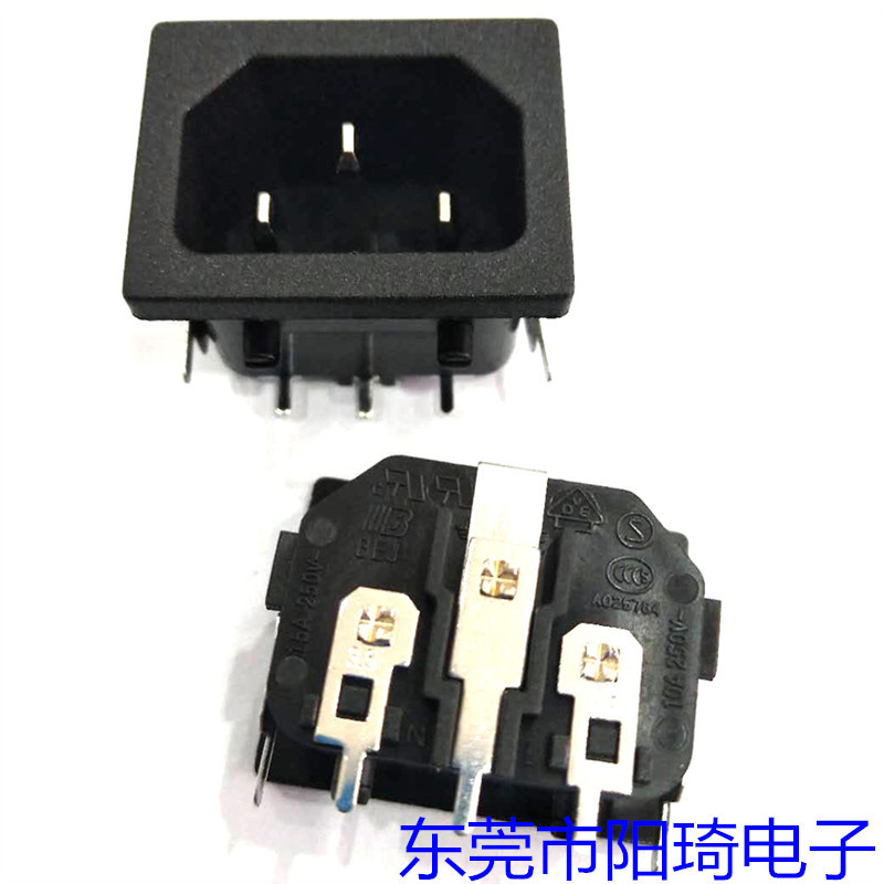 杭州卡式品字電源插座丨插PCB板AC插座丨品字插座廠家丨IEC插座廠商
