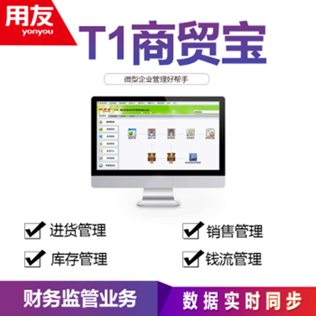 用友暢捷通T1商貿(mào)寶批發(fā)零售普及版13.0進銷存管理軟件 單機版