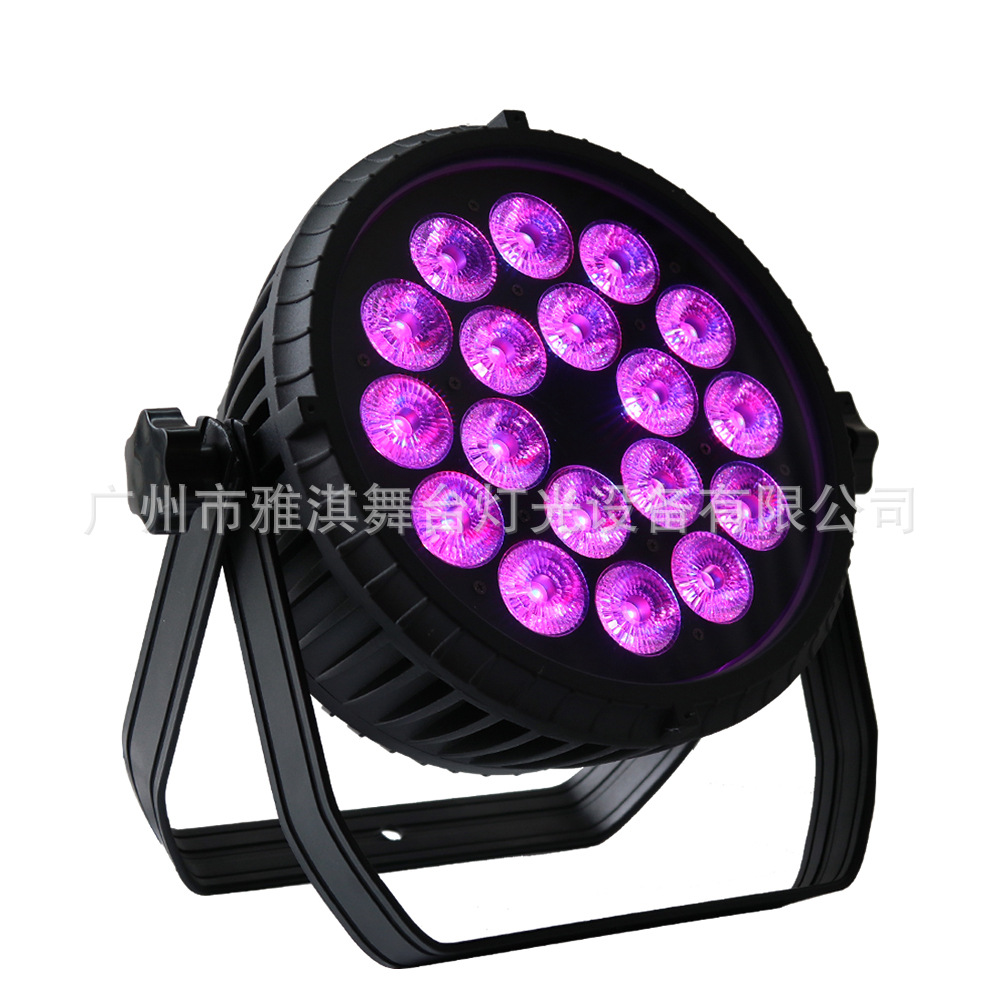 供應(yīng) 呼和浩特 18顆15W LED防水帕燈混色均勻染色燈LED全彩圓形投光燈