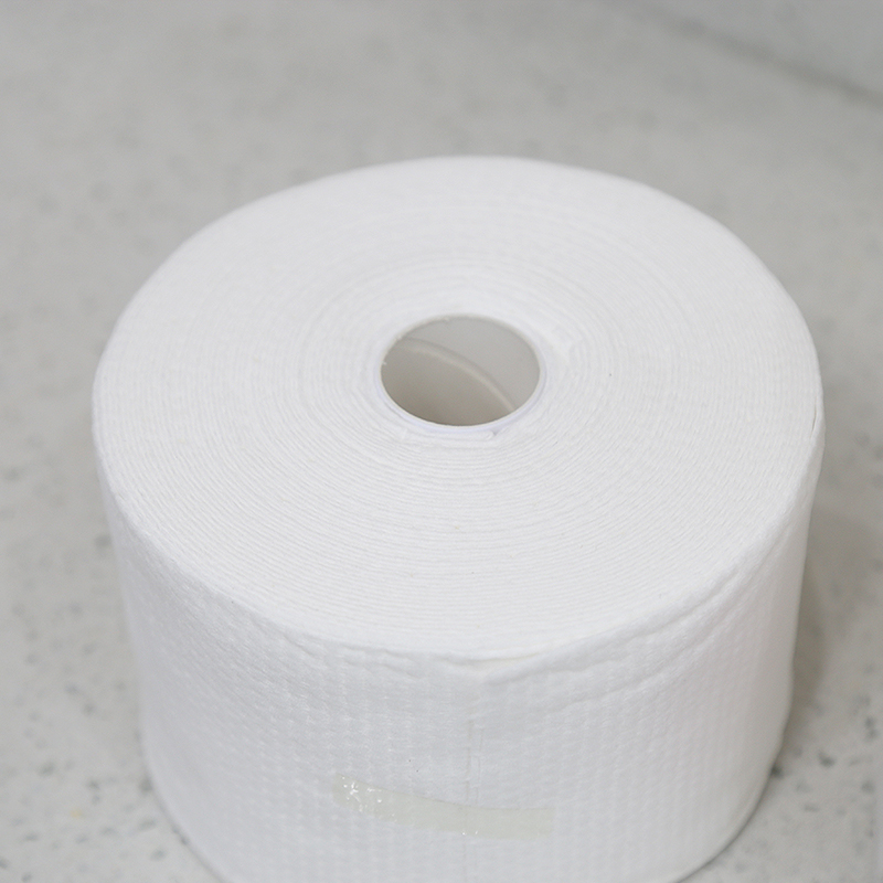 咔咔瑪一次性柔巾卷，無紡布洗臉巾純棉珍珠紋潔面巾