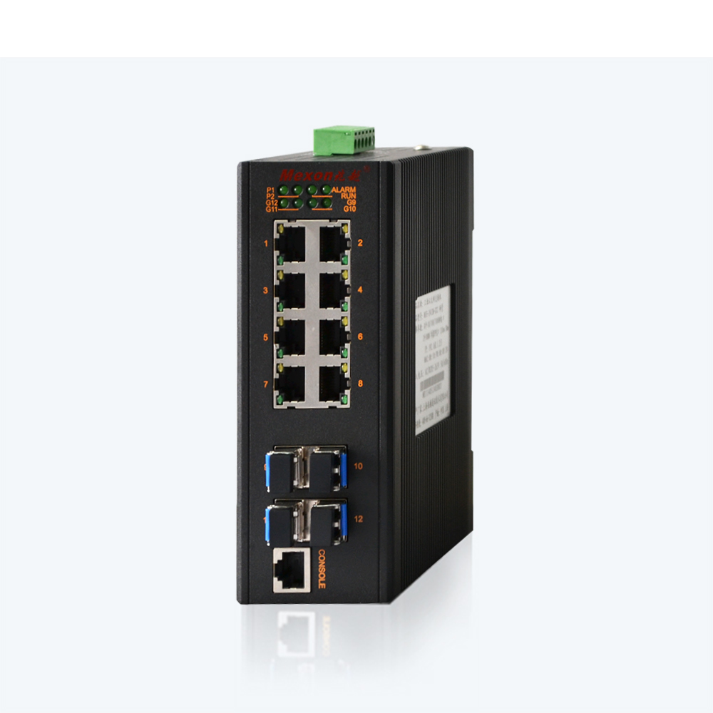 MIE-2412P 8GE+4GSFP卡軌式全千兆網(wǎng)管型工業(yè)以太網(wǎng)交換機(jī)