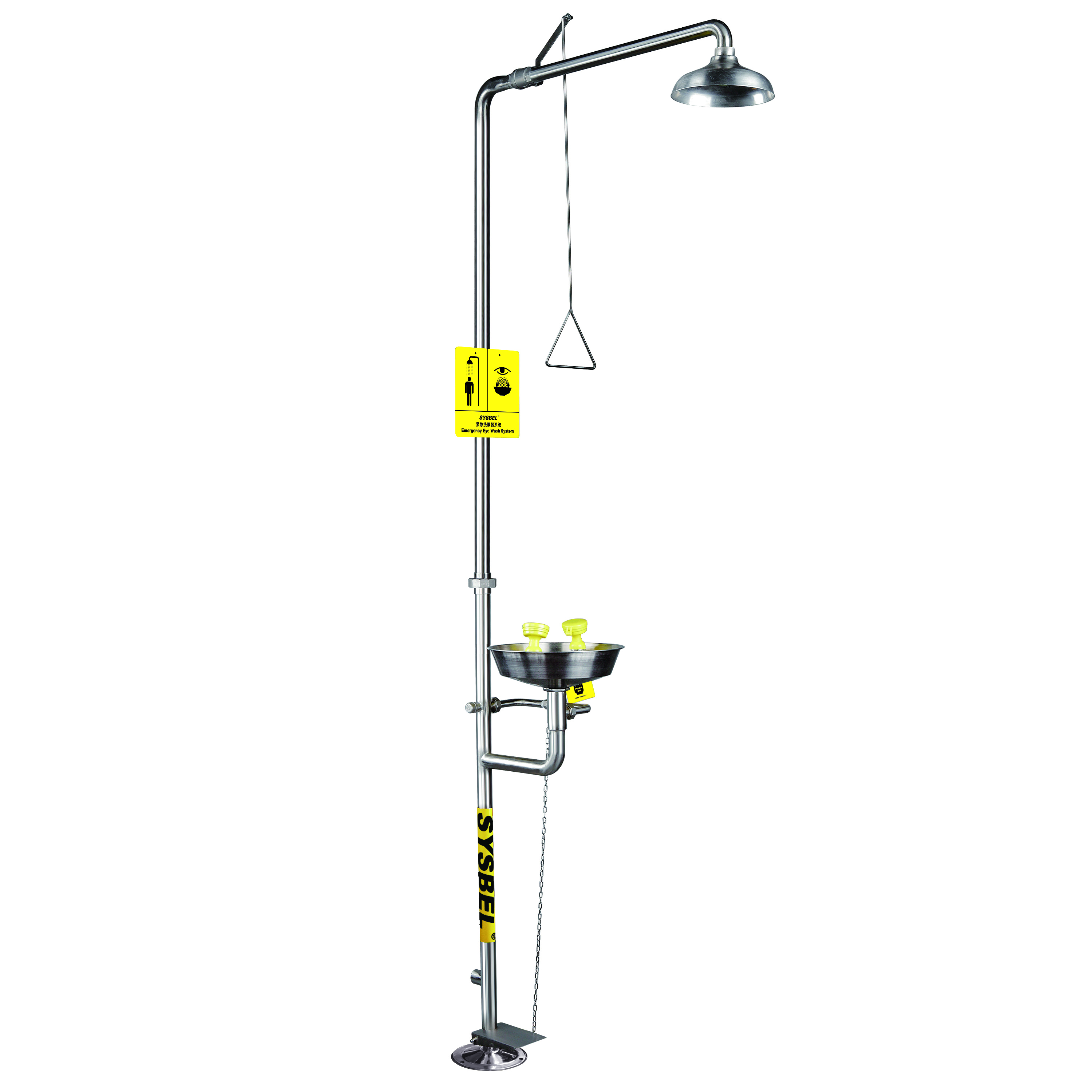 洗眼器廠家 SYSBEL復(fù)合式緊急沖淋器洗眼 不銹鋼洗眼器WG7053F