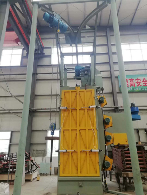 山東吊鉤式拋丸機(jī)廠家生產(chǎn)單鉤拋丸機(jī)