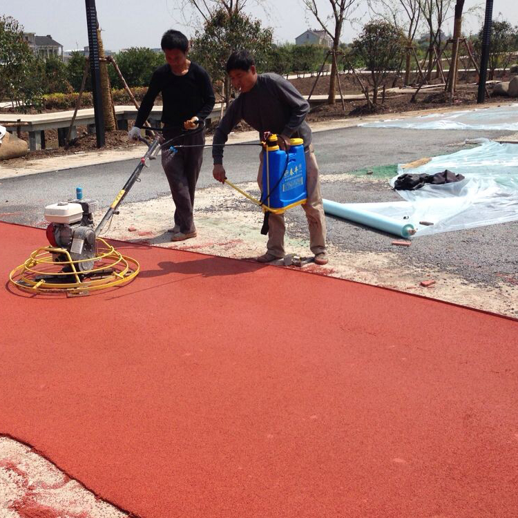 青島透水地坪 透水路面 彩色地坪