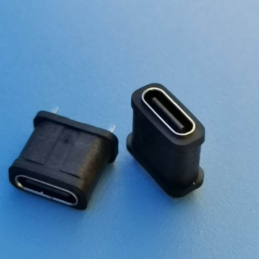 TYPE-C母座防水直插16PI