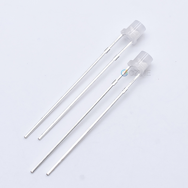 3mm/f3led燈珠發(fā)光二極管平頭白發(fā)白白發(fā)翠綠白發(fā)紅白發(fā)黃霧狀散光高亮長腳指示燈工廠直銷