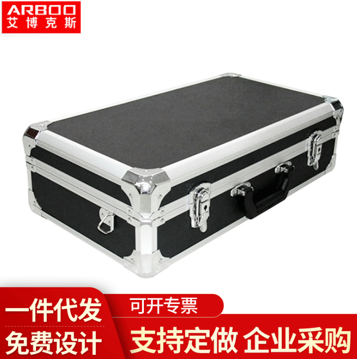 便攜式拉桿手提箱 定制鋁合金工具箱移動工具拉桿鋁箱 手提箱