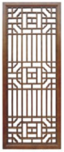 實木花格古風門窗*