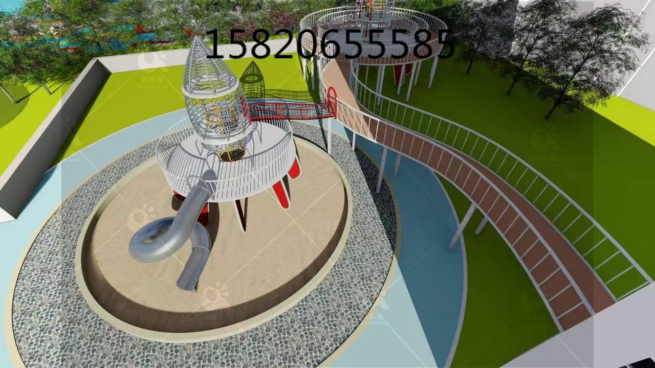 大型非標(biāo)定制304不銹鋼滑梯效果圖廠家直銷室外大型玩具