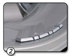 供應(yīng)汽車輪胎平衡塊粘塊5g+10g粘貼式動(dòng)平衡輪轂平衡塊配重塊卡勾直銷