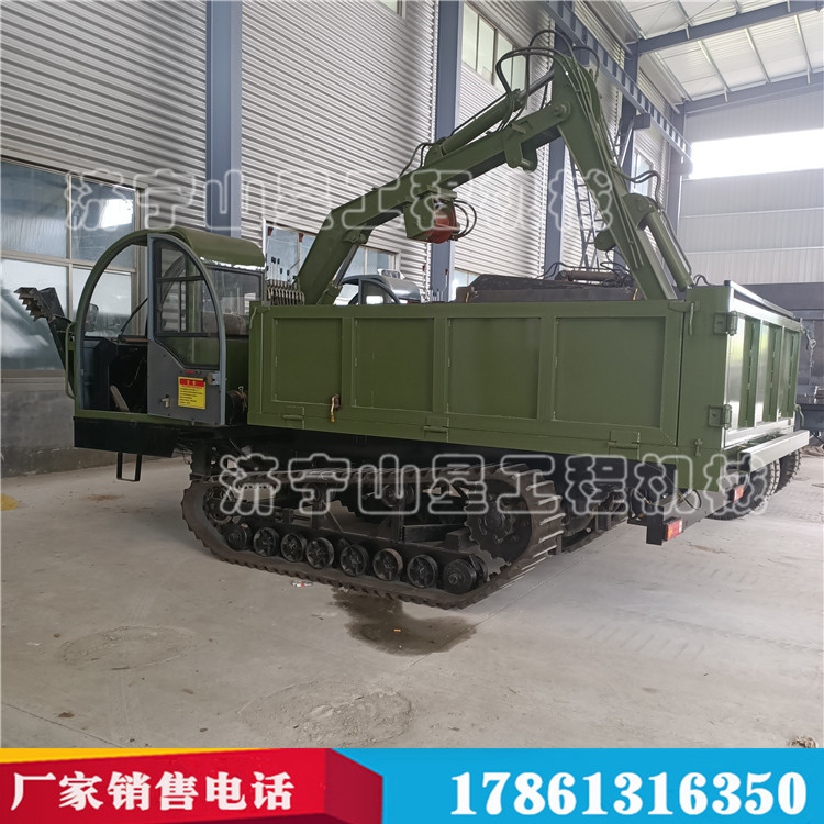山地行走履帶隨車挖運(yùn)輸車 自裝自卸履帶挖掘機(jī) 工程履帶運(yùn)輸車