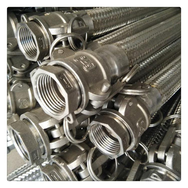 特氟龍金屬編織軟管聚四氟乙烯編織管鐵氟龍不銹鋼編織管