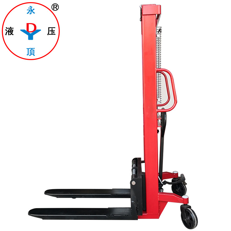 2噸C型鋼常規(guī)手動(dòng)液壓堆高叉車 提升1.6米堆高車 裝卸搬運(yùn)車