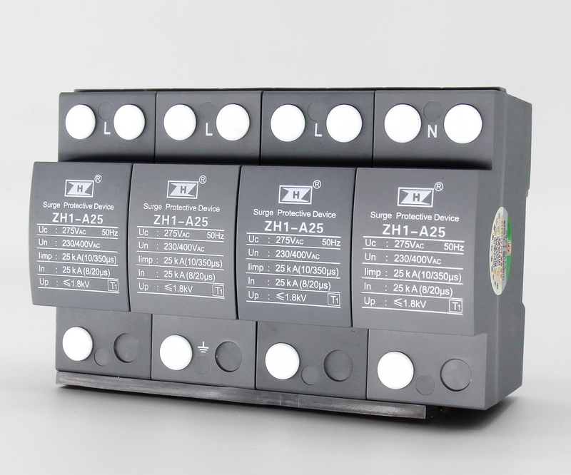 供應(yīng)ZH1-A25/4-275浪涌保護器 T1級浪涌保護器Iimp25KA 10/350測試波形