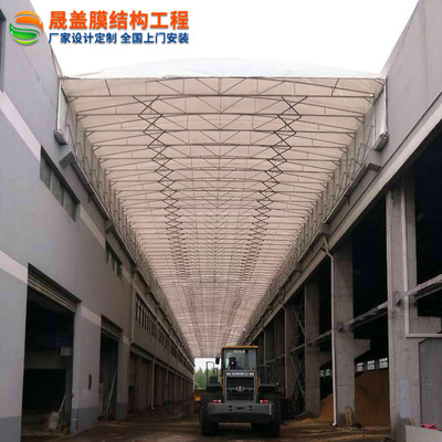 定做廠房過道活動(dòng)棚 電動(dòng)軌道移動(dòng)推拉篷 戶外臨時(shí)電動(dòng)倉庫推拉蓬