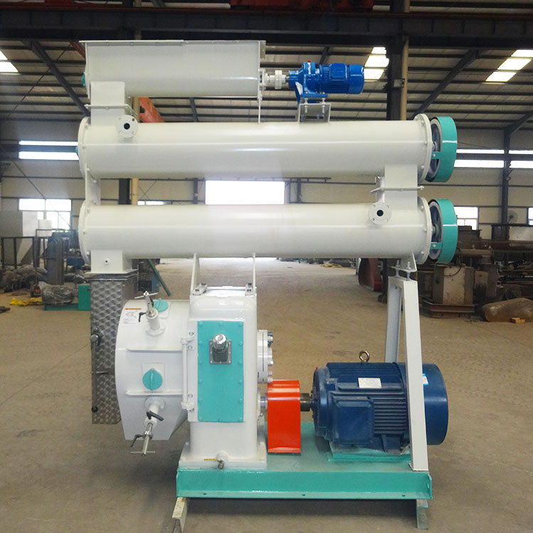 臥式環(huán)模飼料顆粒機 聚能大型雞鴨鵝飼料顆粒機