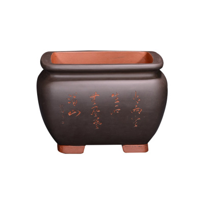 廠家生產(chǎn)陶罐花盆 50公分長方花盆 創(chuàng)意紫砂花盆 創(chuàng)意紫砂花盆定做