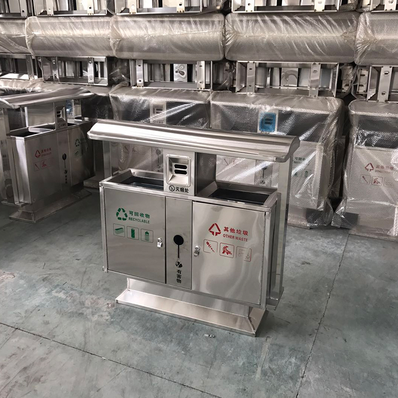 戶外不銹鋼垃圾桶果皮箱市政小區(qū)室外可定制環(huán)衛(wèi)分類垃圾桶廠家