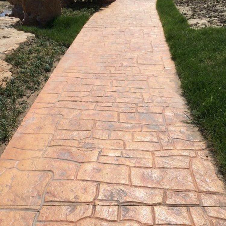 宜賓市 壓花地坪壓印 水泥壓花地面 藝術(shù)壓膜地坪材料
