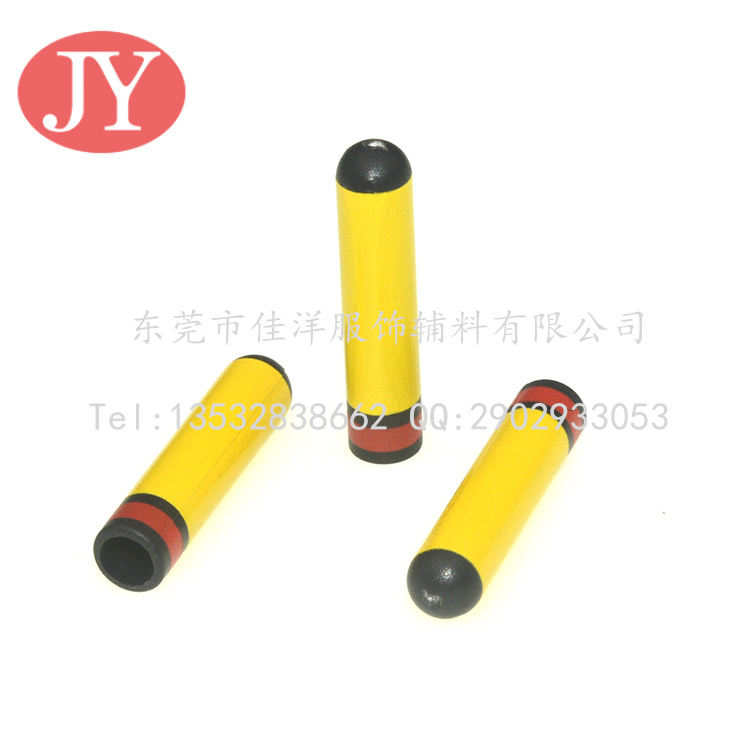 黑紅雙色轉(zhuǎn)印鞋帶頭 絲印LOGO繩帶膠頭束頭啤咀頭廠家批發(fā)