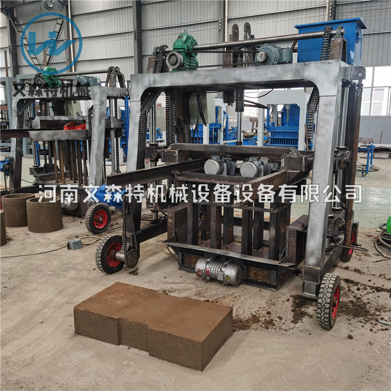 河南文森特彩色市政路沿石成型機設(shè)備 混凝土預(yù)制移動式路緣石制磚設(shè)備