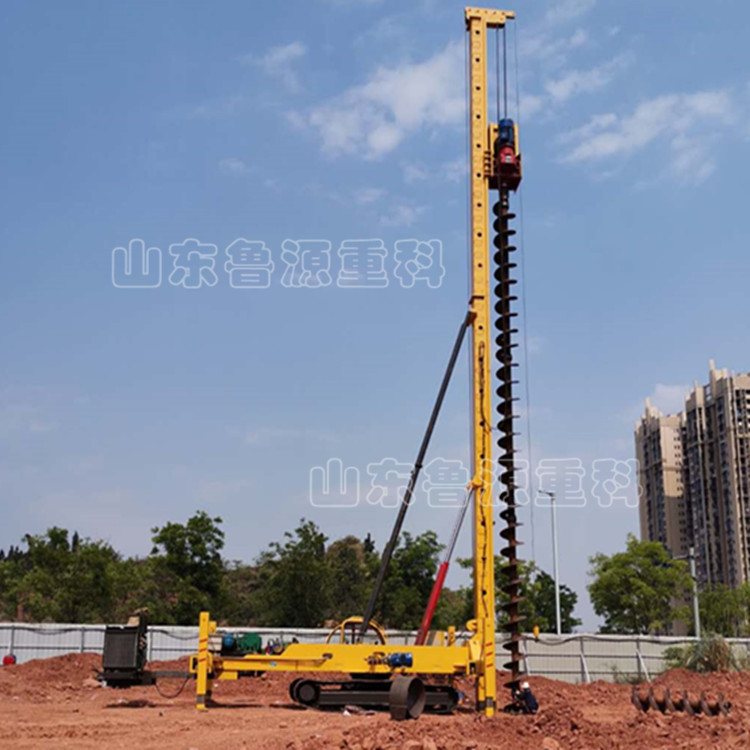 履帶式長螺旋打樁機(jī) 小型地基打樁機(jī) 抗浮錨桿長螺旋打樁機(jī)